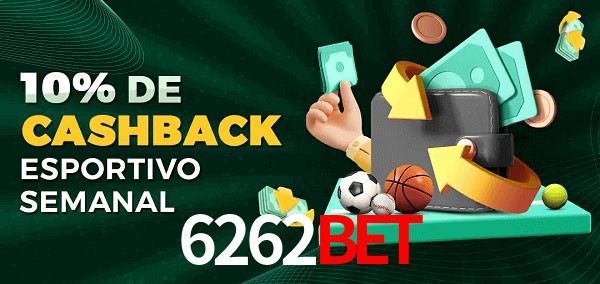 10% de bônus de cashback na 6262bet